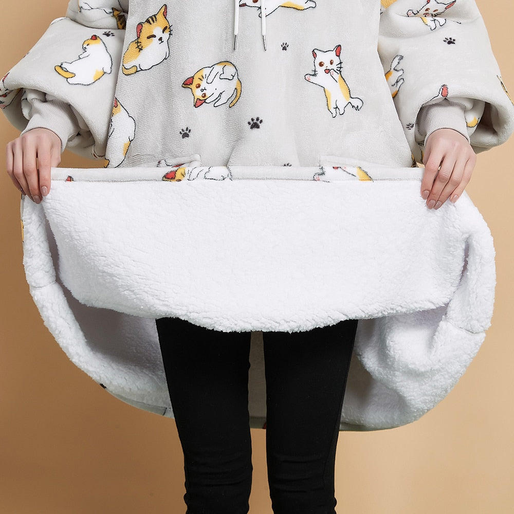 Cat Blanket Hoodie