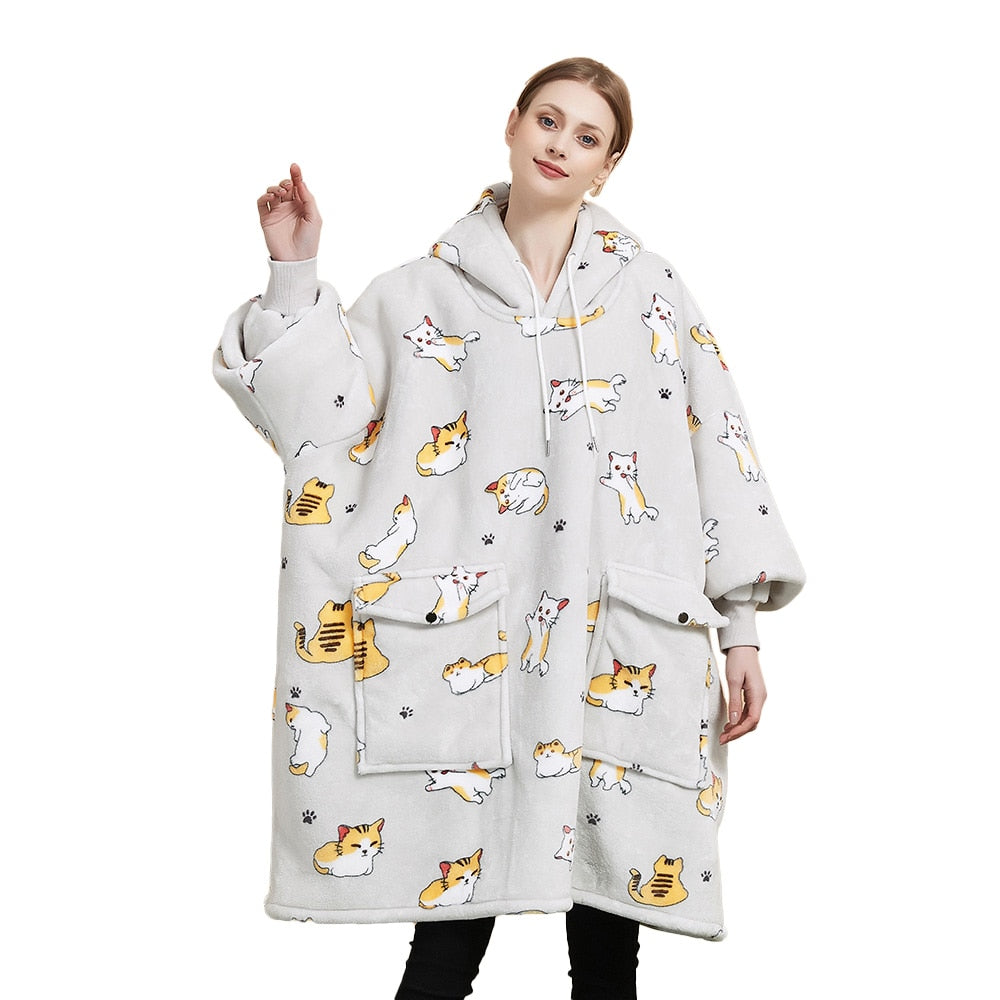 Cat Blanket Hoodie