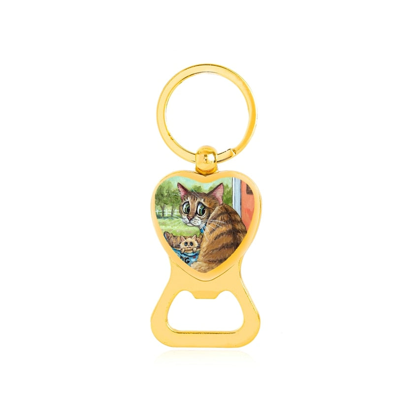 Cat Bottle Opener Keychain