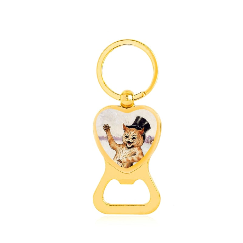 Cat Bottle Opener Keychain