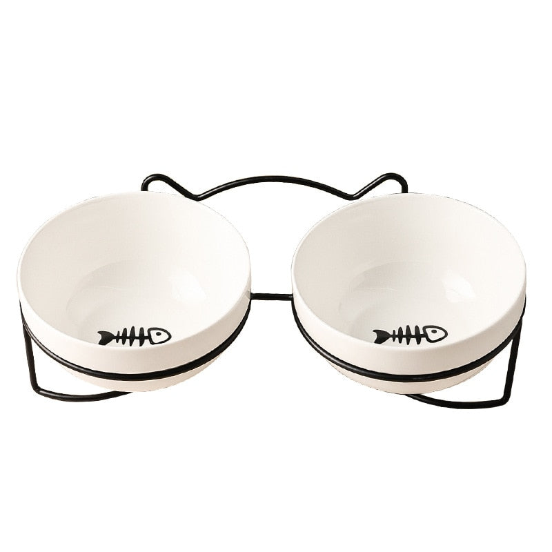 Cat Bowls with Stand