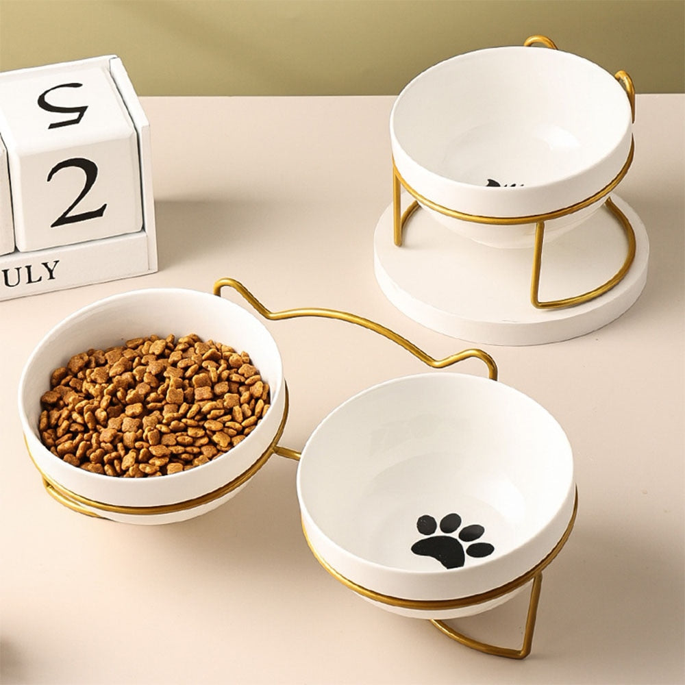 Cat Bowls with Stand