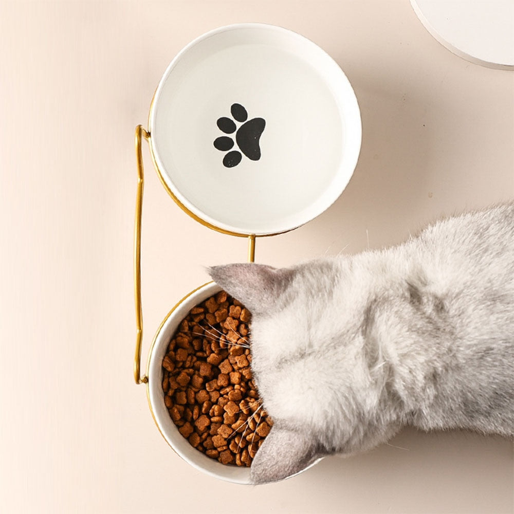 Cat Bowls with Stand