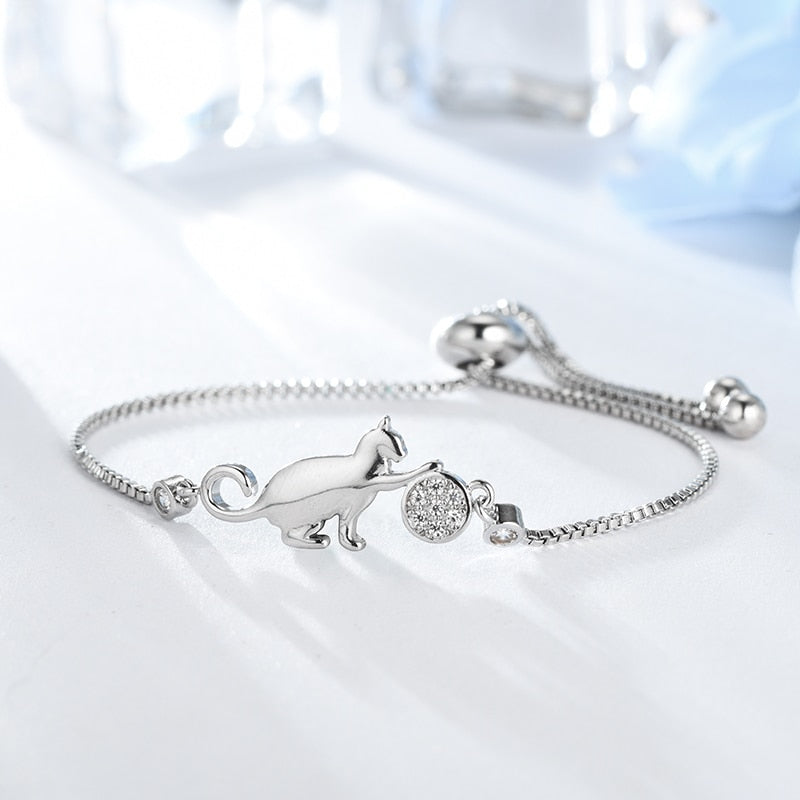 Cat Bracelet Silver
