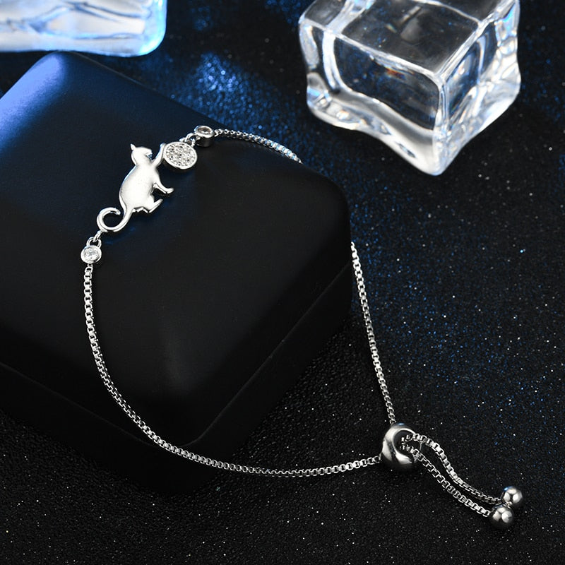 Cat Bracelet Silver
