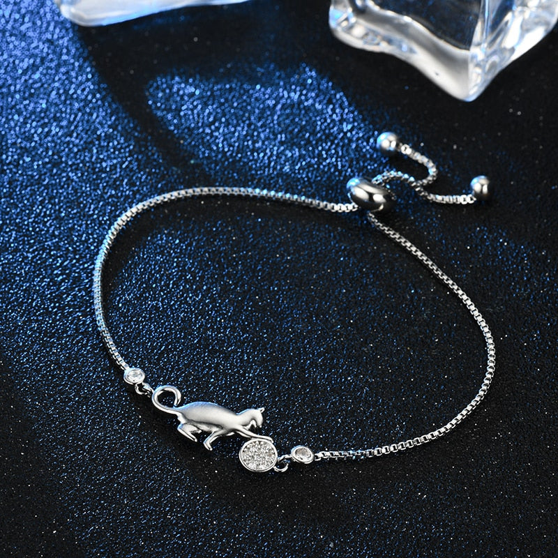 Cat Bracelet Silver