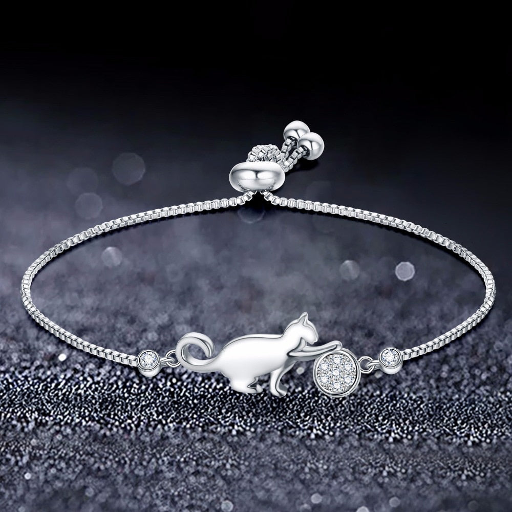 Cat Bracelet Silver