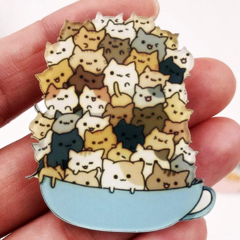 Cat bucket pins