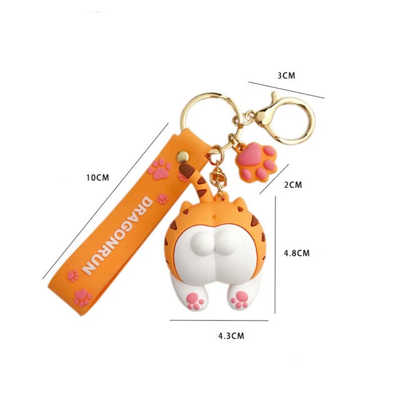 Cat Butt Keychain