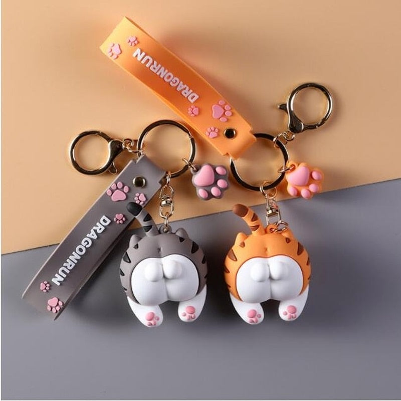 Cat Butt Keychain