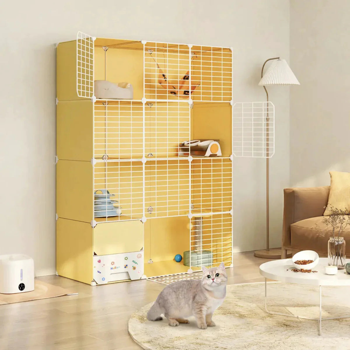 Cat Cage with Litter Box