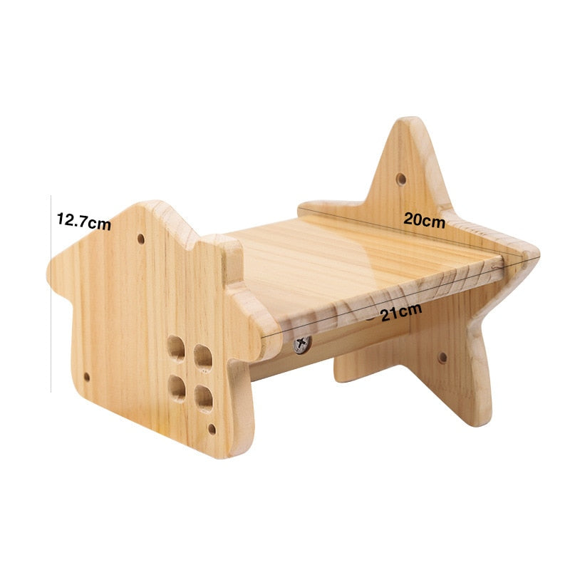 Cat Climbing Wall Platform