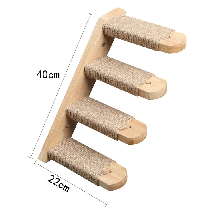 Cat Climbing Wall Platform