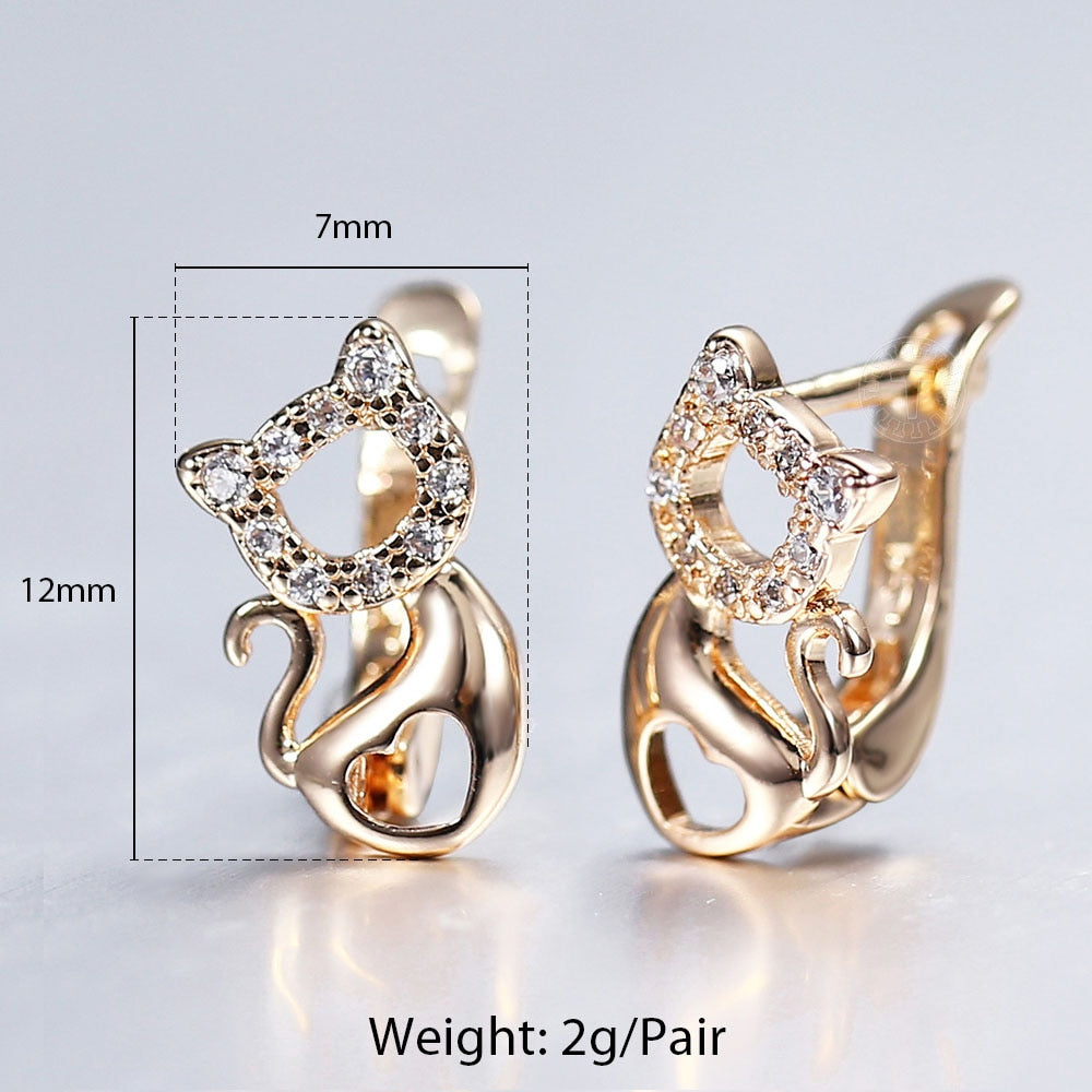 Cat Clip on Earrings