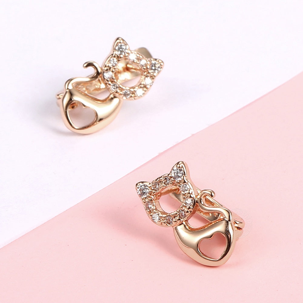 Cat Clip on Earrings