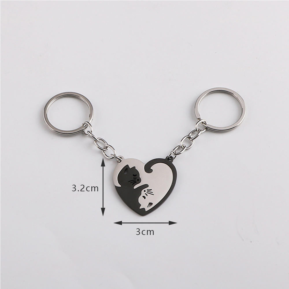 Cat Couple Keychain