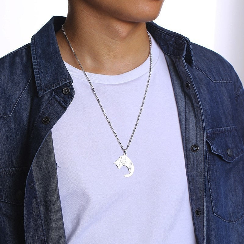 Cat Couple Necklace