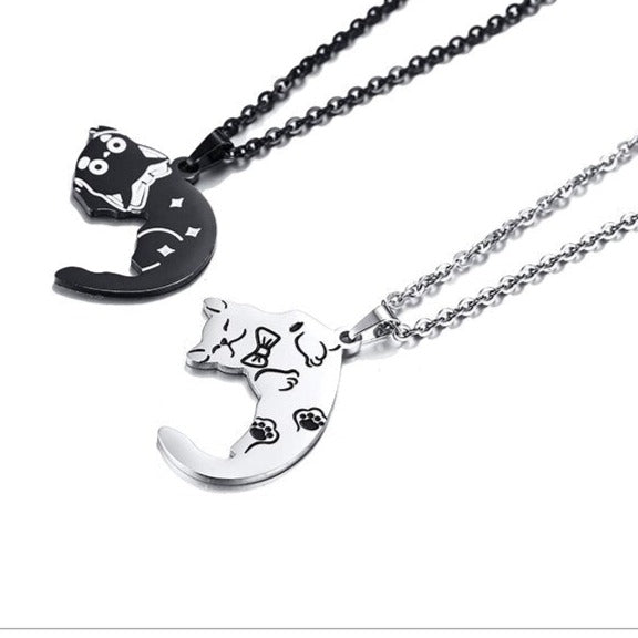 Cat Couple Necklace