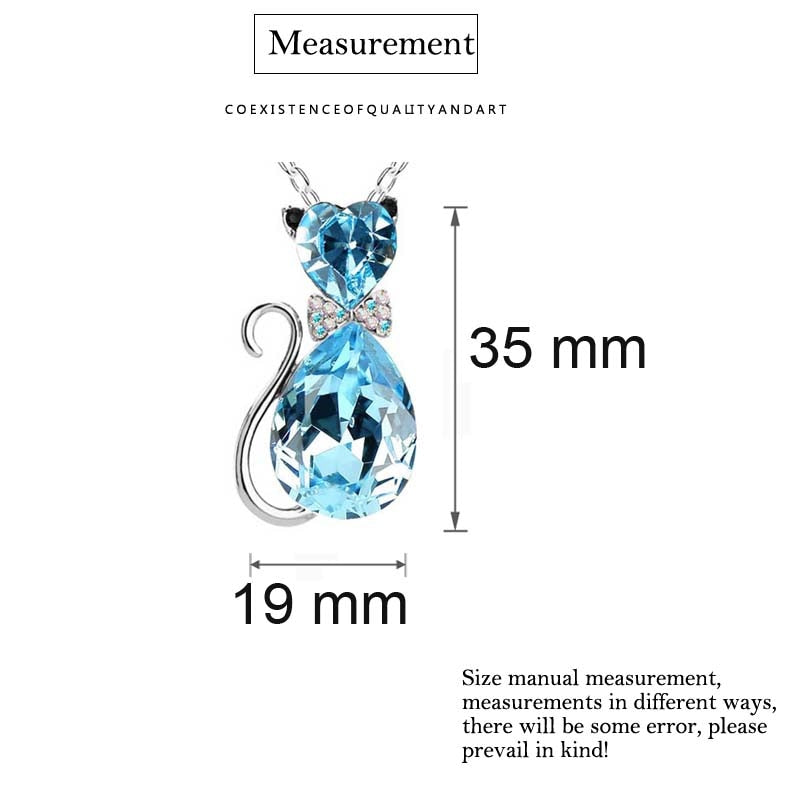 Cat Crystal Necklace