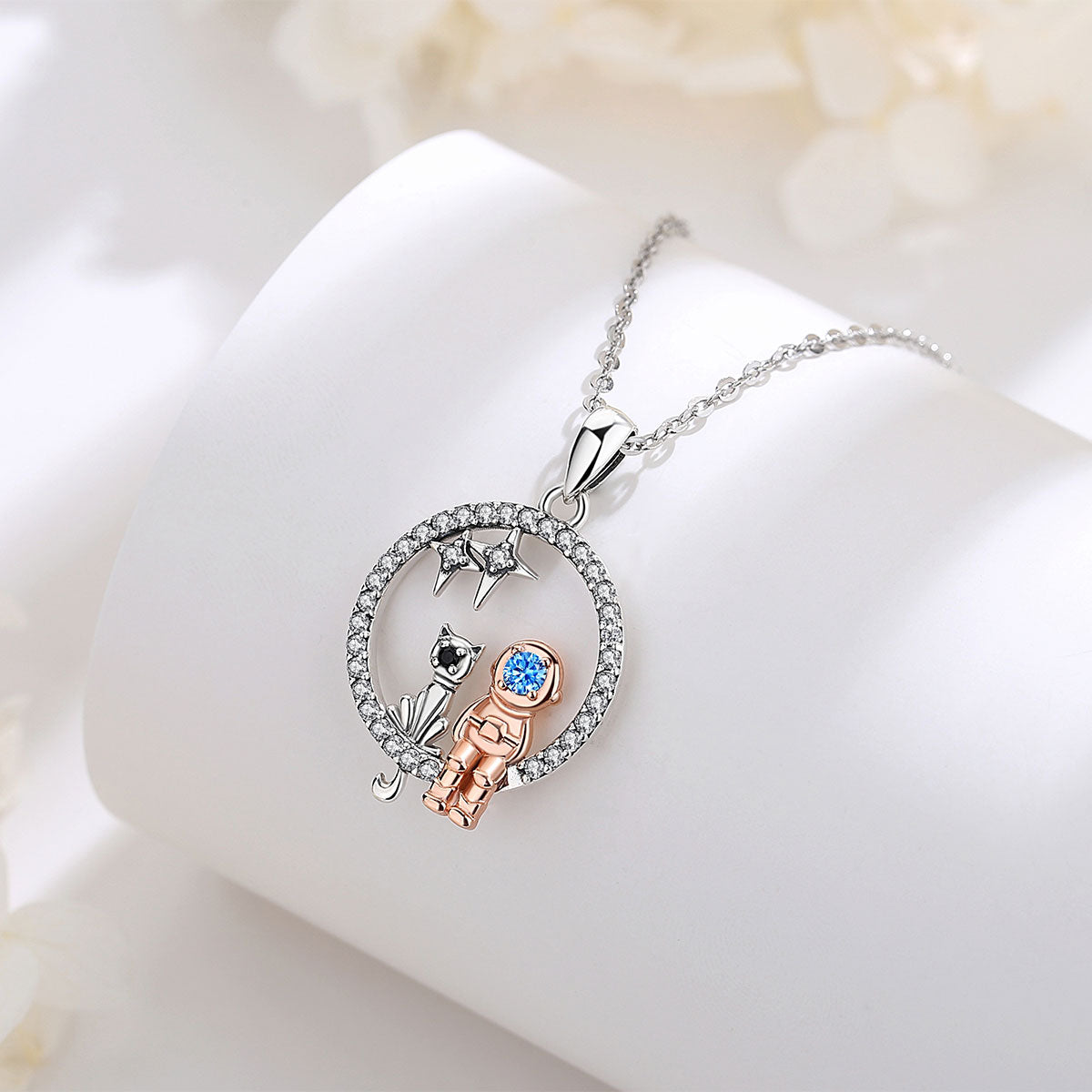 Cat Diamond Necklace