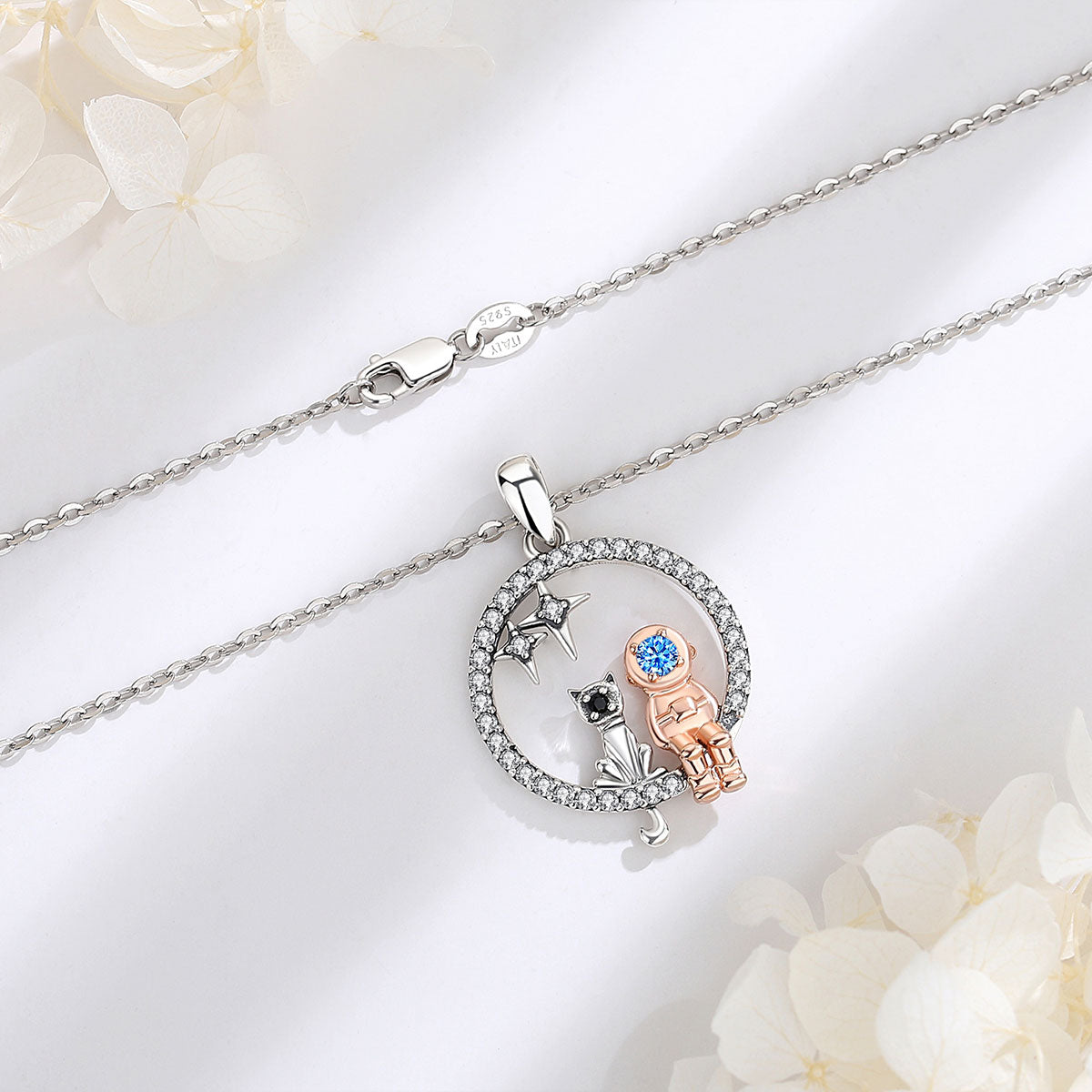 Cat Diamond Necklace