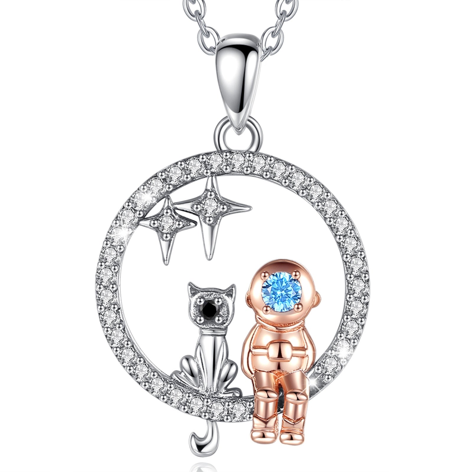 Cat Diamond Necklace