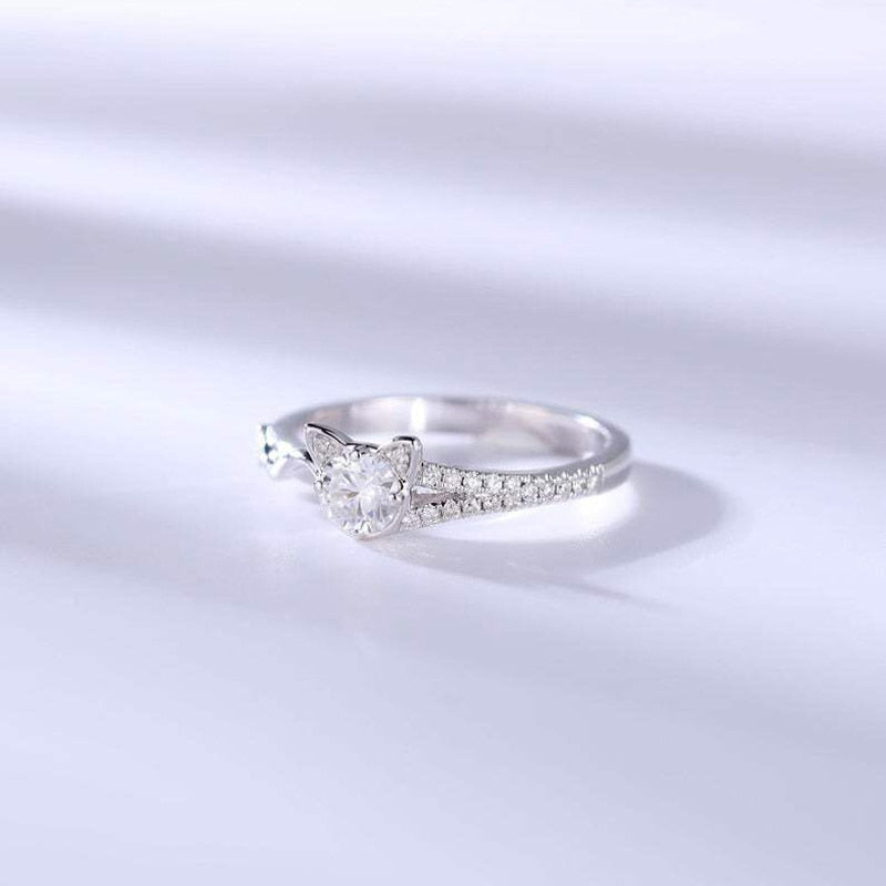 Cat Diamond Ring