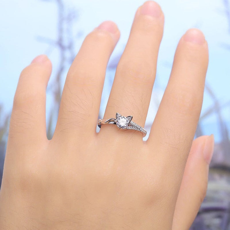 Cat Diamond Ring