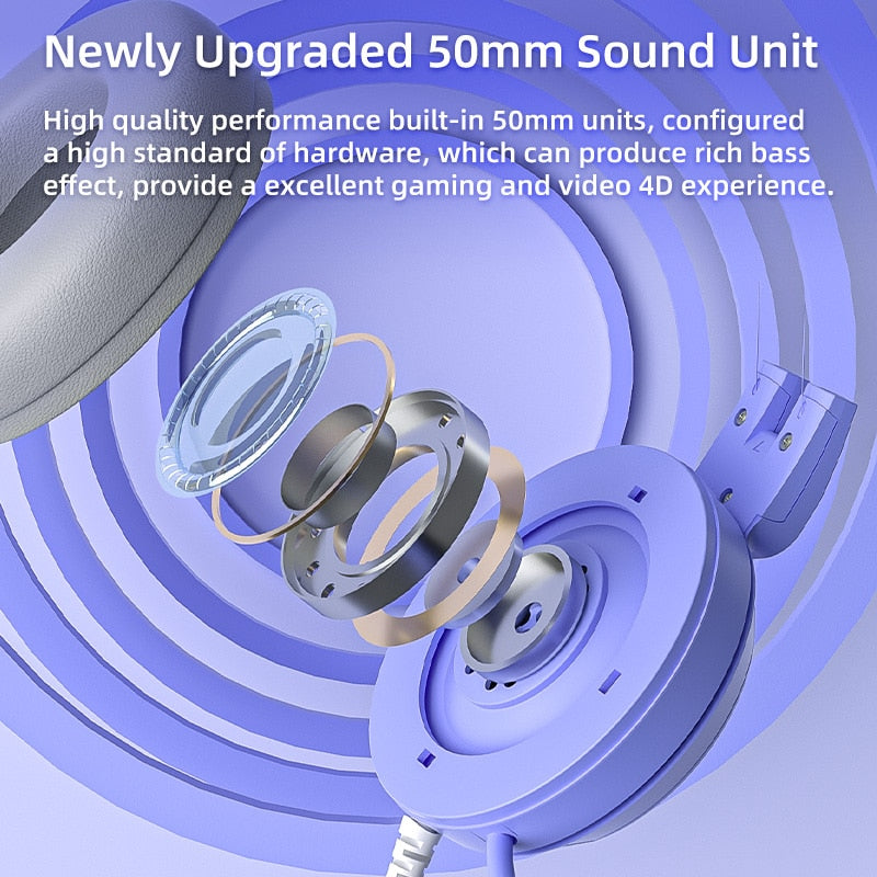 Cat Ear Gaming Headphones