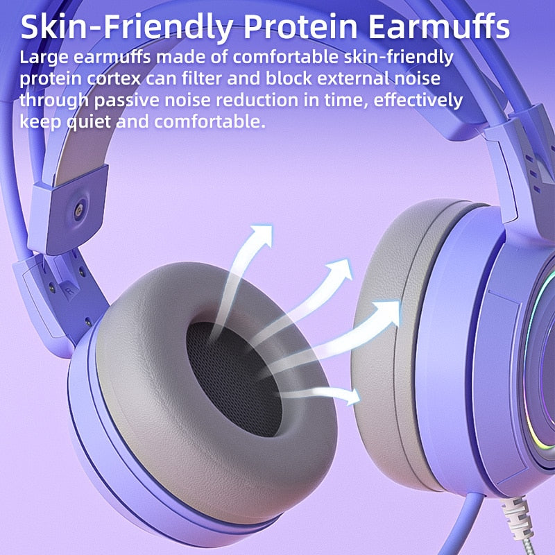 Cat Ear Gaming Headphones