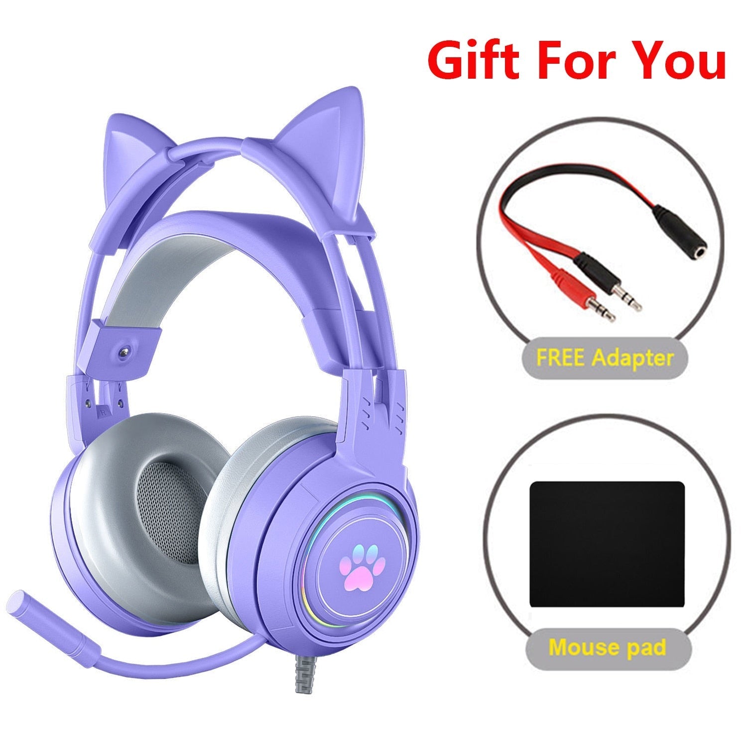 Cat Ear Gaming Headphones