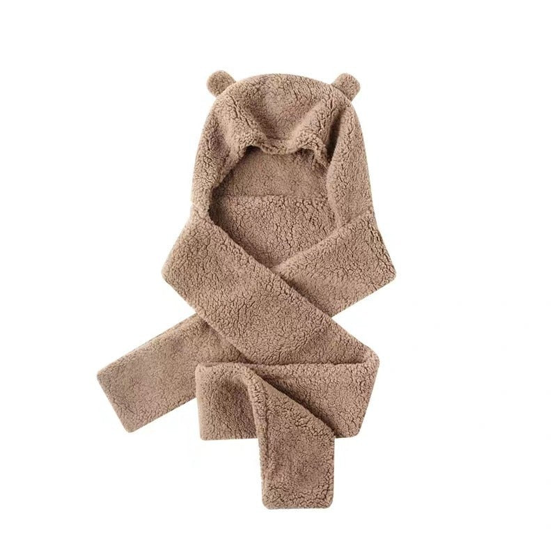 Cat Ear Hat Scarf Gloves Set