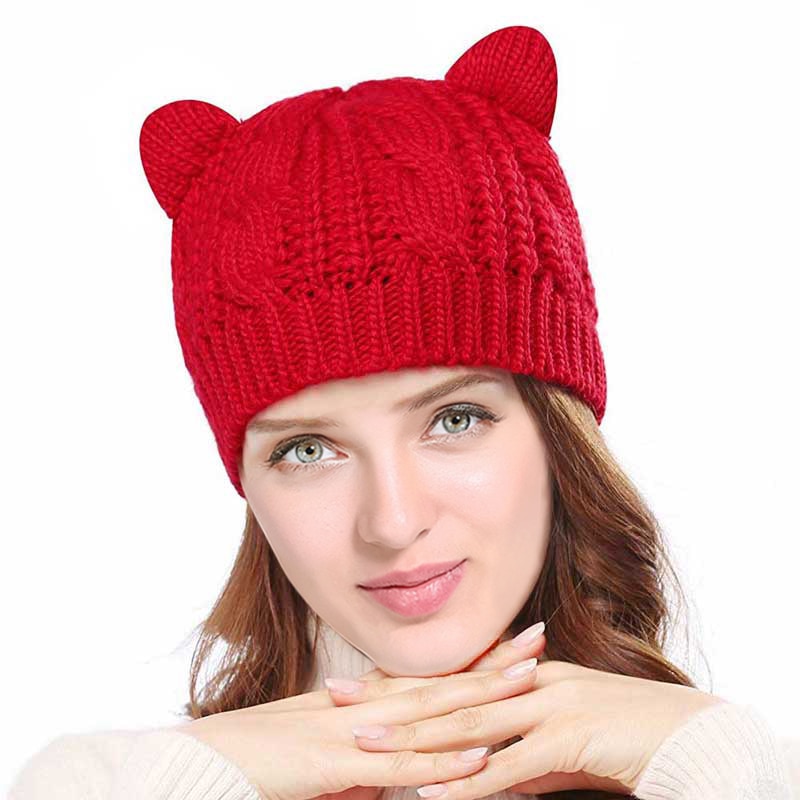 Cat Ear Knit Beanie