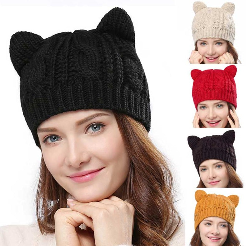 Cat Ear Knit Beanie