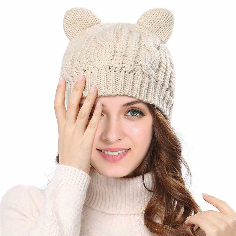 Cat Ear Knit Beanie