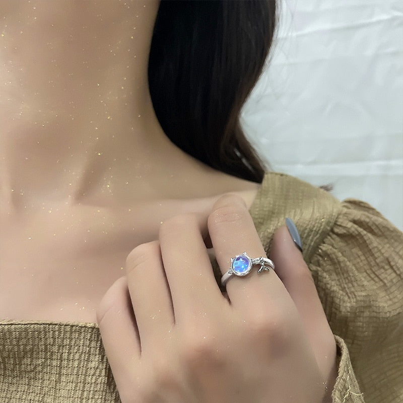 Cat Eye Diamond Ring