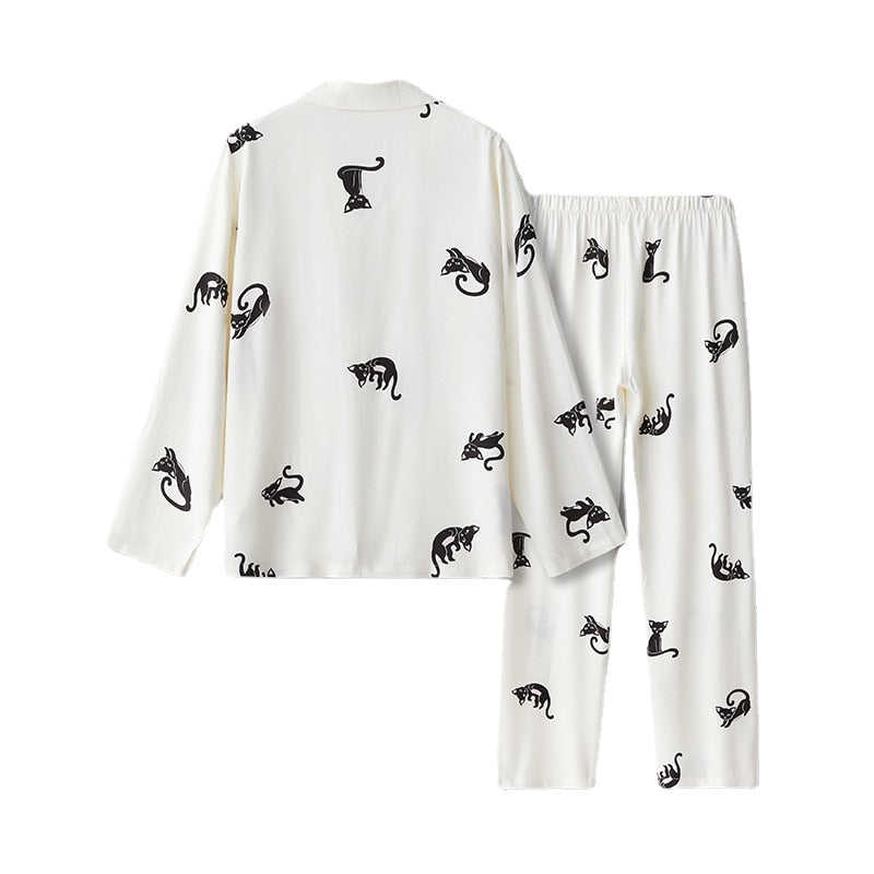 Cat Flannel Pajamas