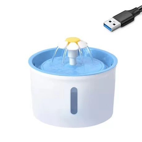 Cat Flower Water Fountain
