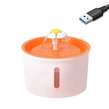Cat Flower Water Fountain