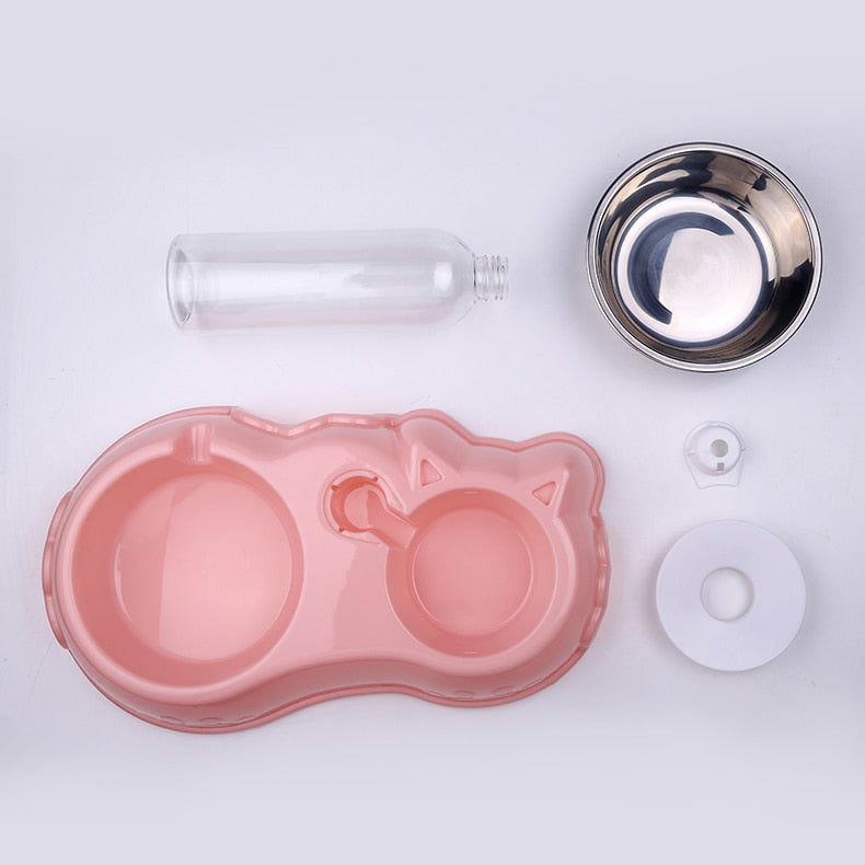 Cat Food and Water Dispenser