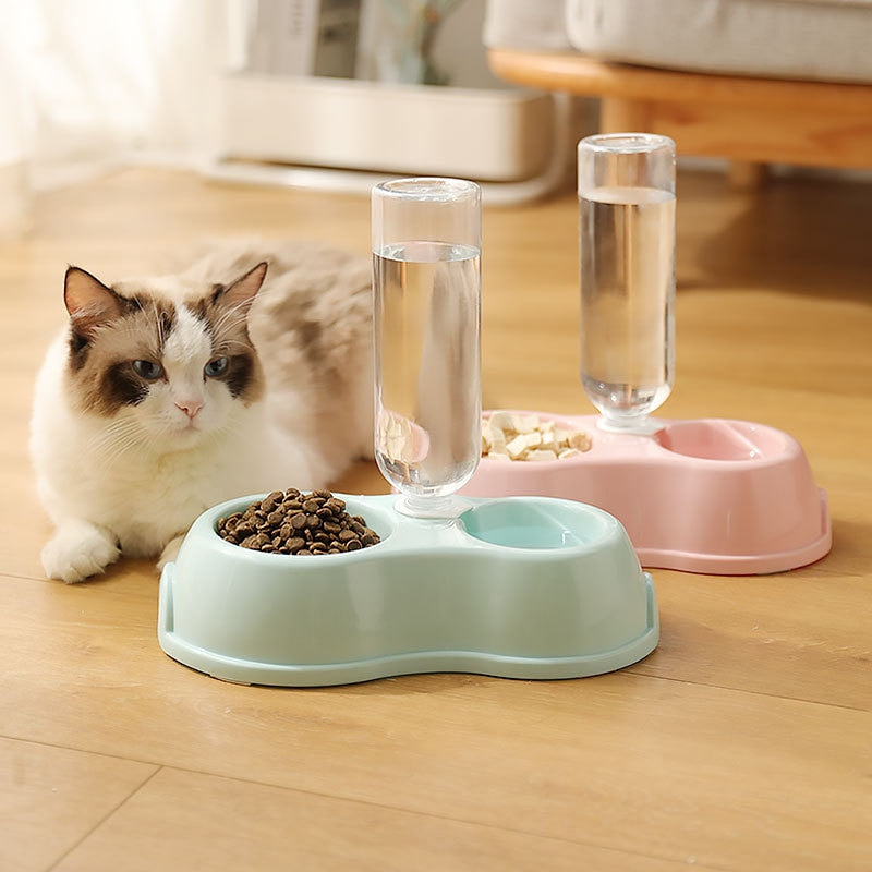 Cat Food and Water Dispenser