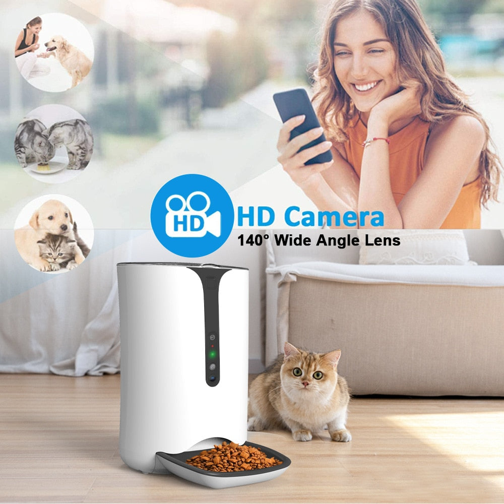 Cat Food Dispenser With Camera