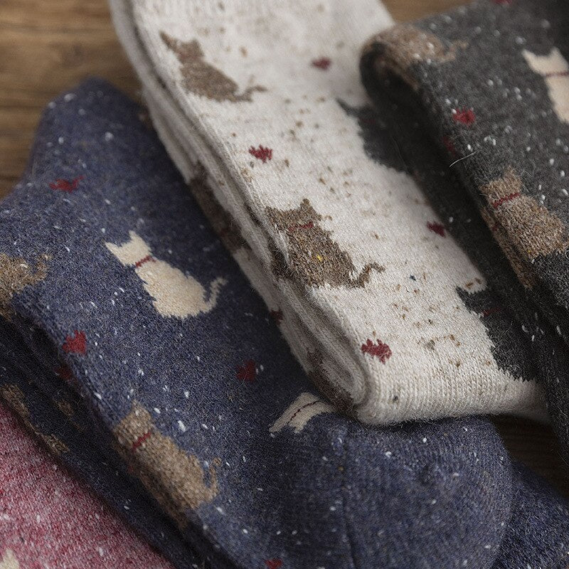 Cat Fuzzy Socks