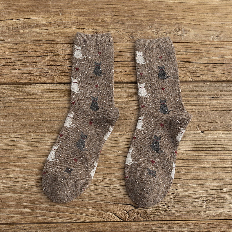 Cat Fuzzy Socks