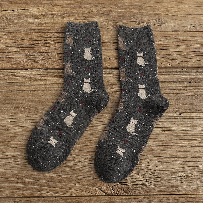Cat Fuzzy Socks
