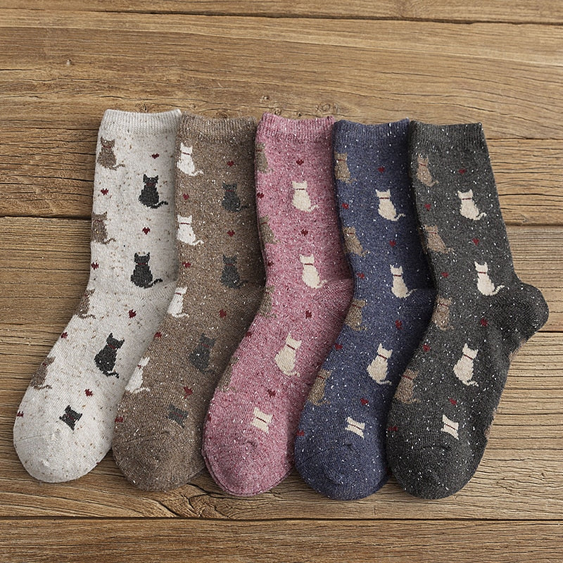 Cat Fuzzy Socks