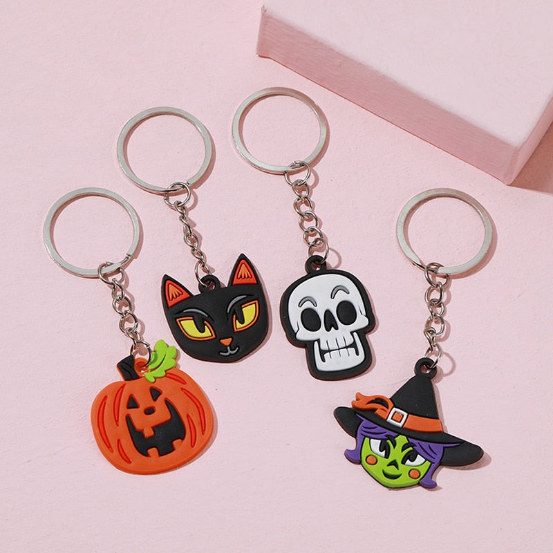 Cat Ghost Keychain