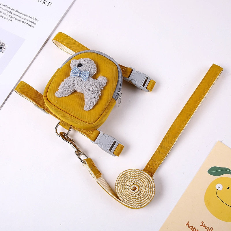Cat Harness Leash with Backpack