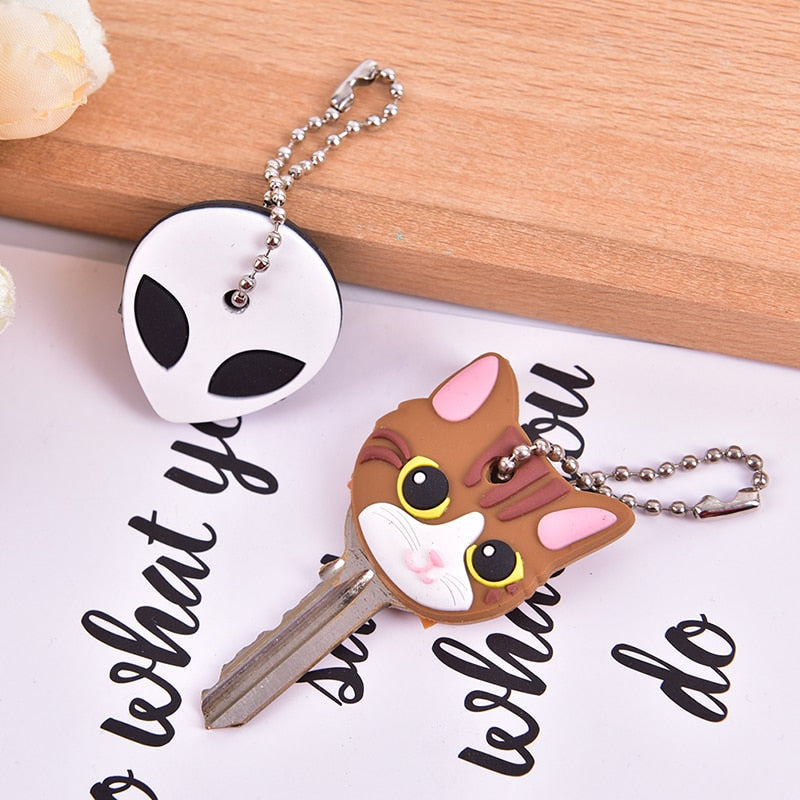 Cat Head Keychain