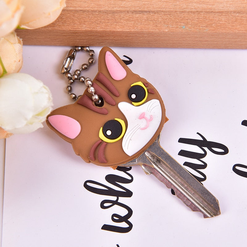 Cat Head Keychain